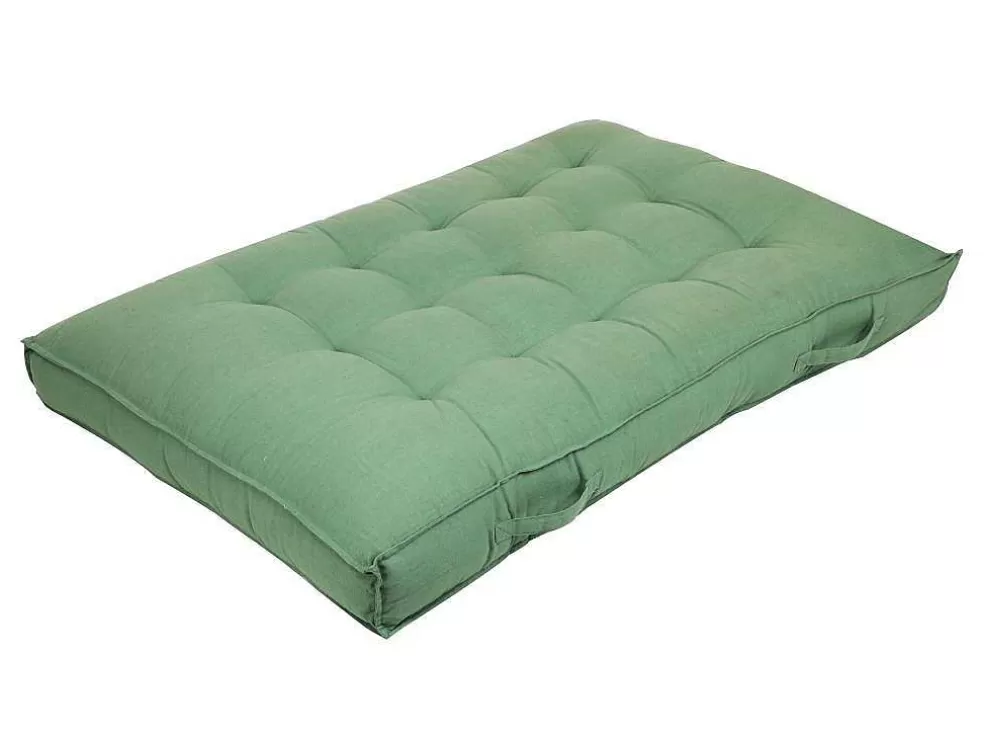 OZAIA Almofada De Palete Em Algodao 80 X 120 X 12 Cm Cor Verde - Baila* Decoração De Jardim