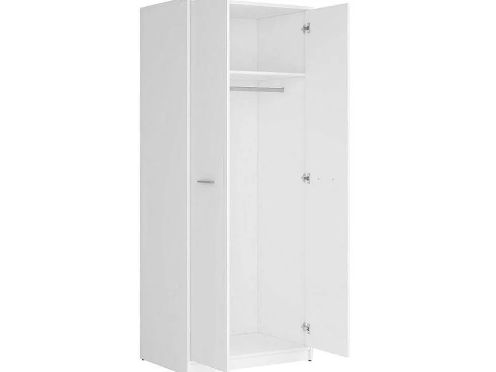 Venprodin Armário De 2 Portas 80X54 Cm Branco* Armário E Roupeiro