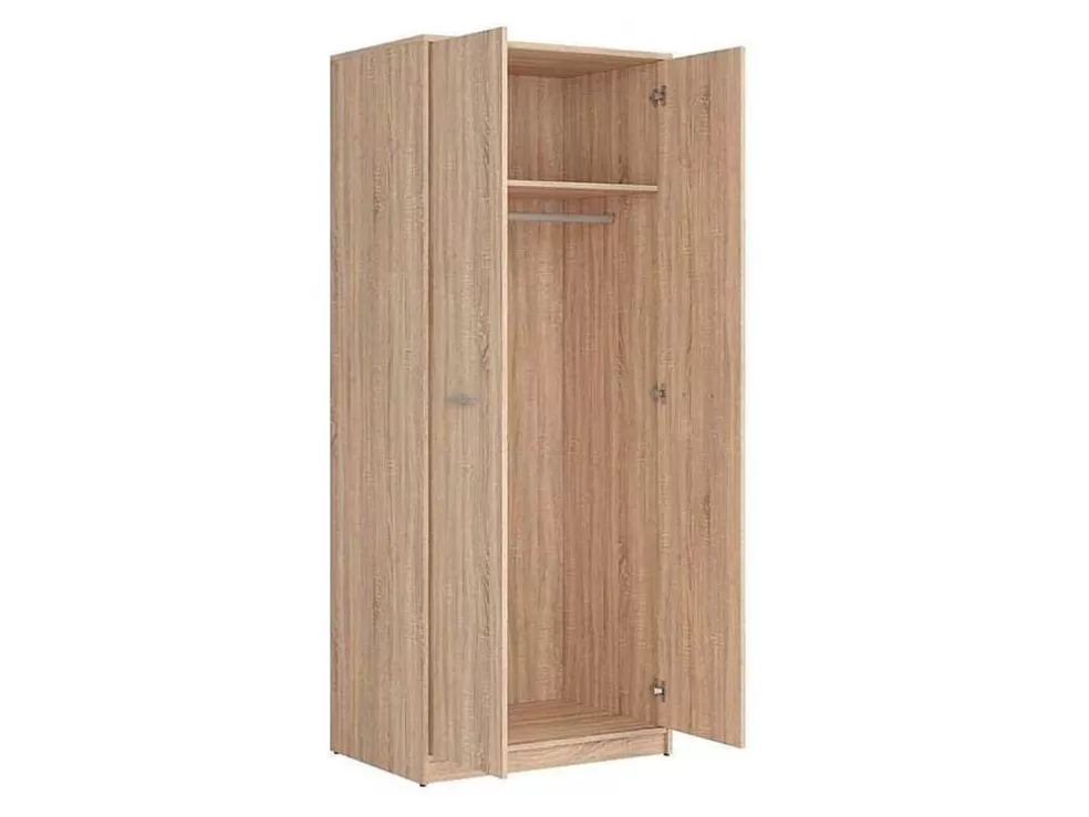 Venprodin Armário De 2 Portas 80X54 Cm Carvalho* Armário E Roupeiro