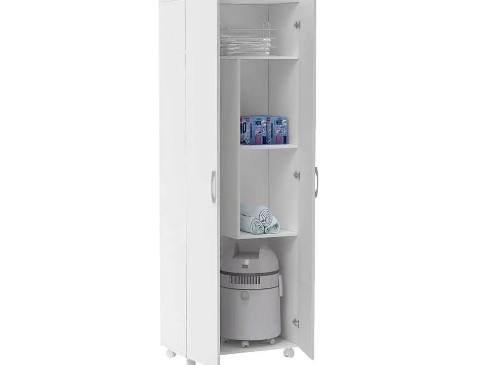 Venprodin Armário Domestico - 2 Portas 183X72X35Cm - Branco* Promoções Casa De Banho & Bem-Estar