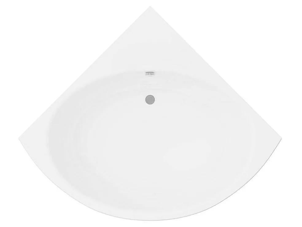 Shower & Design Banheira De Canto 198 L 120 X 120 X 63 Cm Branco Acrilico - Cobitis* Banheira De Canto