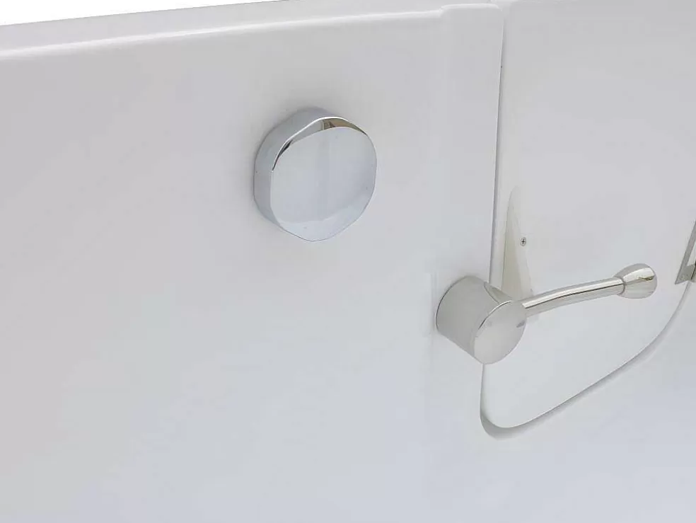 Shower & Design Banheira De Canto Com Porta 170 X 76 X 61 Cm E 235 L - Canto Esquerdo - Servee* Banheira De Canto