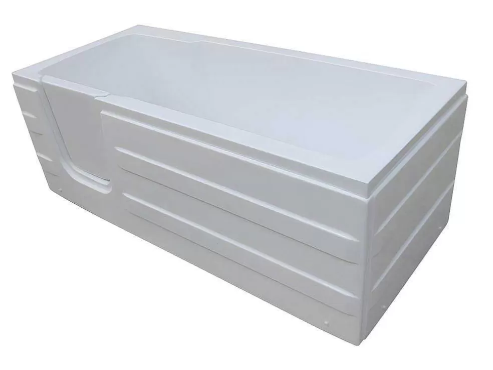 Shower & Design Banheira De Canto Com Porta 170 X 76 X 61 Cm E 235 L - Canto Esquerdo - Servee* Banheira De Canto