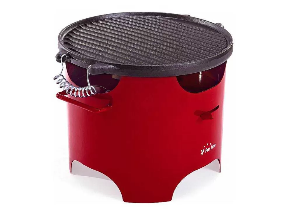 Purline Barbecue A L'Ethanol 0.5L En Acier Rouge* Barbecue, Braseiro De Jardim, Plancha