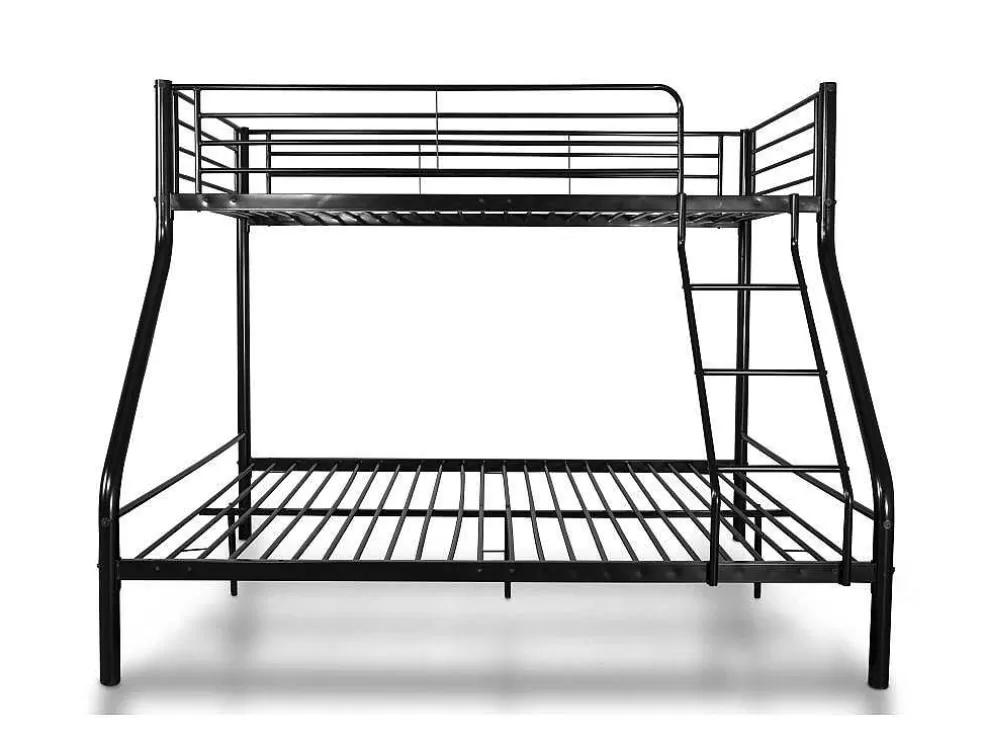 Saldosystocks Beliche Duplo Metalico Para 3 Péssoas, 200X145X96Cm Cor Preta* Beliche