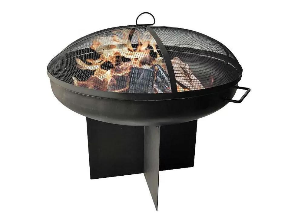 Purline Brasero De Jardin Avec Couvercle En Acier Noir* Barbecue, Braseiro De Jardim, Plancha