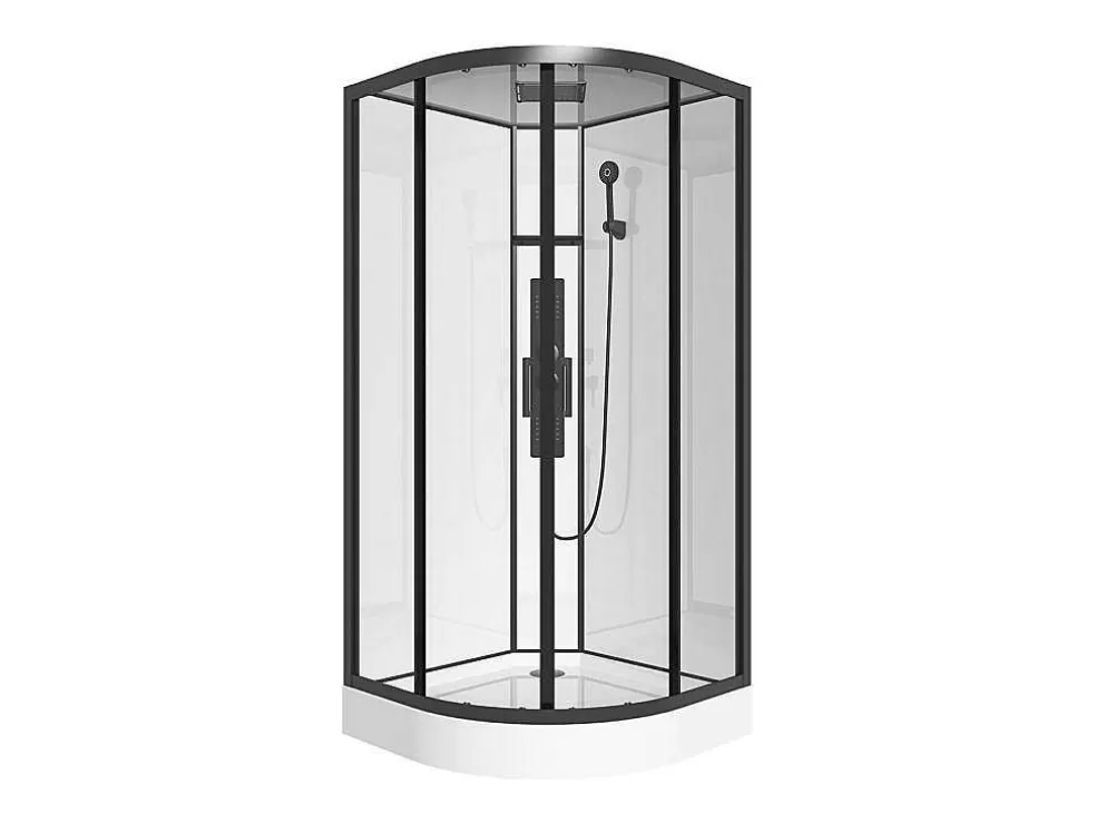 Shower & Design Cabine De Duche De Hidromassagem Em Quarto De Circulo C90 X L90 X A215 Cm - Solena* Cabine De Duche