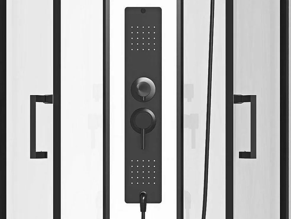 Shower & Design Cabine De Duche De Hidromassagem Em Quarto De Circulo C90 X L90 X A215 Cm - Solena* Cabine De Duche