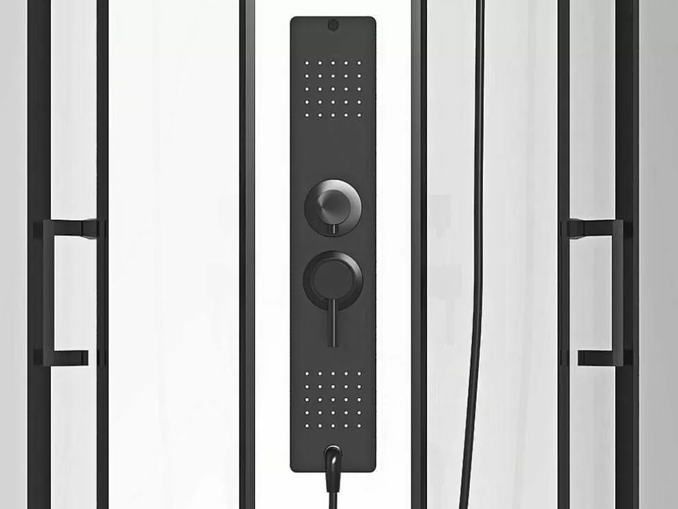 Shower & Design Cabine De Duche De Hidromassagem Retangular, Instalacao Reversivel, C120 X L80 X A215 Cm - Sulipa* Cabine De Duche