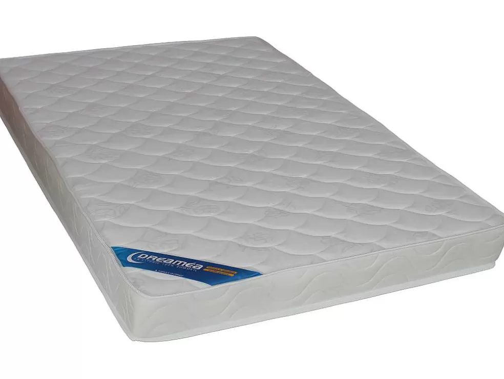 Vente-unique Cama Alta 140 X 200 Cm Metal E Mdf Preto E Natural + Colchão - Jogui* Cama Alta