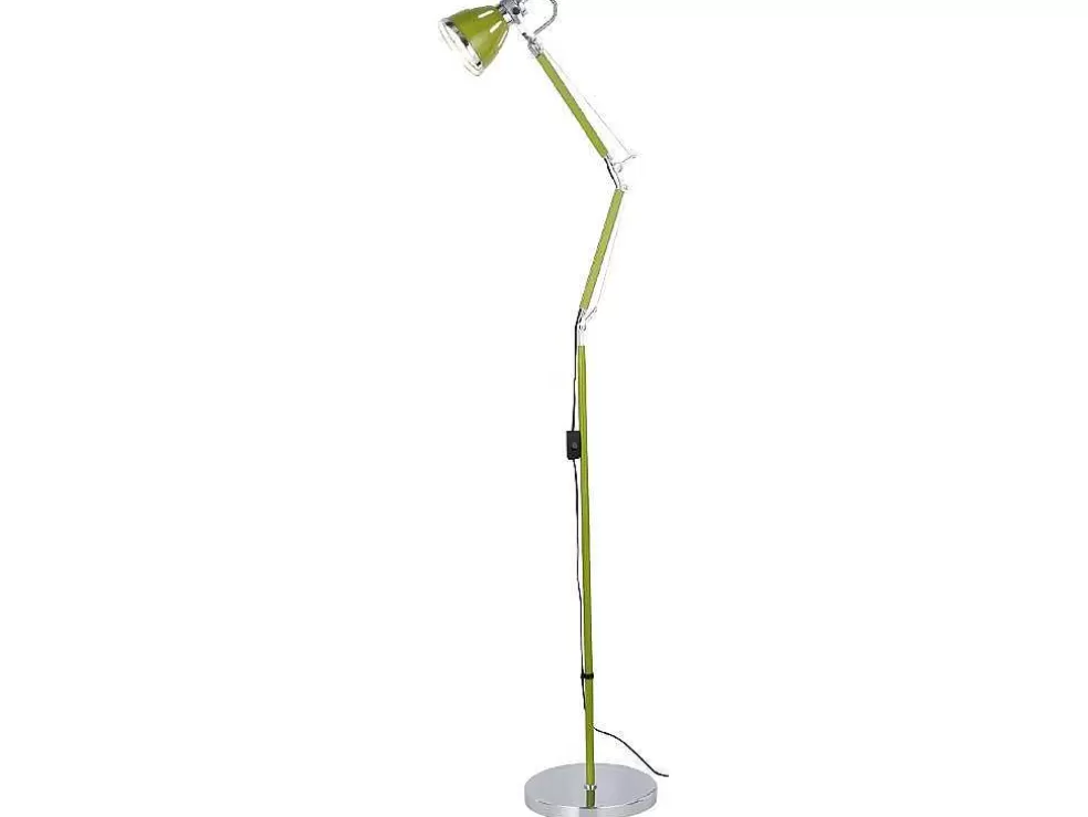 EPIKASA Candeeiro De Chao Jerona, Verde, Cromado, 27,5X27,5X180 Cm, * Candeeiro De Pe