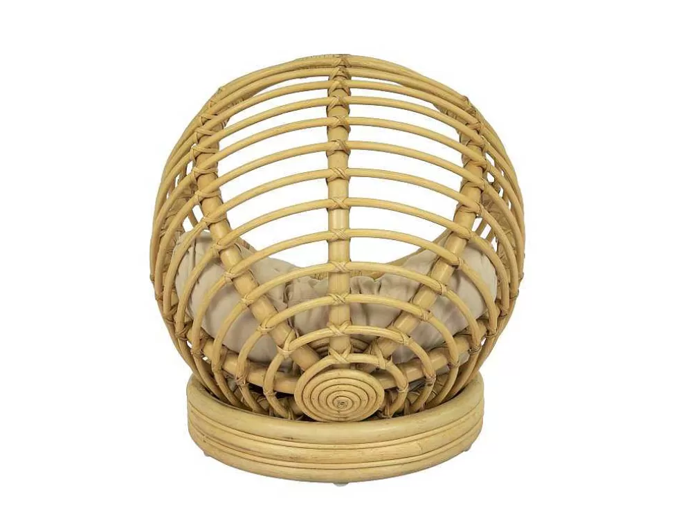 Vente-unique Cesto Redonda Para Animais Em Rotim C49,5 X A52 Cm Natural - Malabo* Acessórios Para Animais De Estimação
