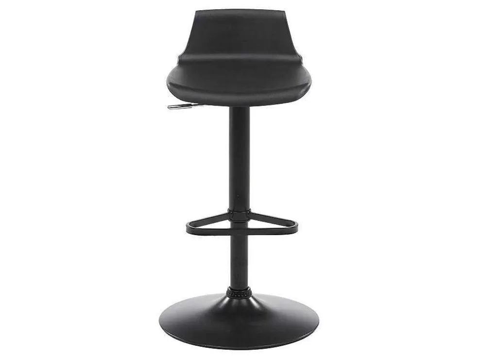 Vente-unique Conjunto "Comer Em Pe": Móvel De Bar Meteorite + 2 Bancos Altos Calas - Preto E Cinza* Móvel De Bar