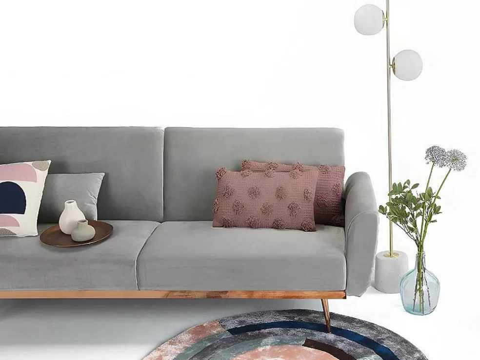 OZAIA Conjunto De 2 Almofadas 100% Algodao Tufado De 30 X 50 Cm Cor-De-Rosa Velho - Jadel* Têxtil De Casa
