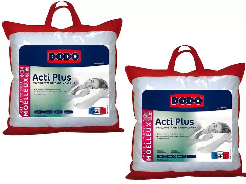 DODO Conjunto De 2 Almofadas Acti Plus Ii Hipoalergenicas - 65X65 Cm* Almofada