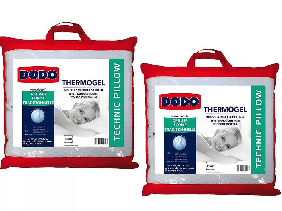 DODO Conjunto De 2 Almofadas Memória De Forma Efeito Refrescante Fresh - 60X 60 Cm* Almofada