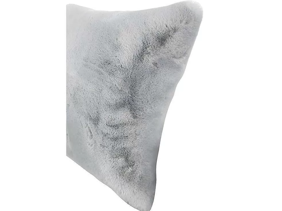 OZAIA Conjunto De 2 Almofadas Efeito Pelo 100% Poliester 45X45 Cm Cinza - Bunny* Têxtil De Casa