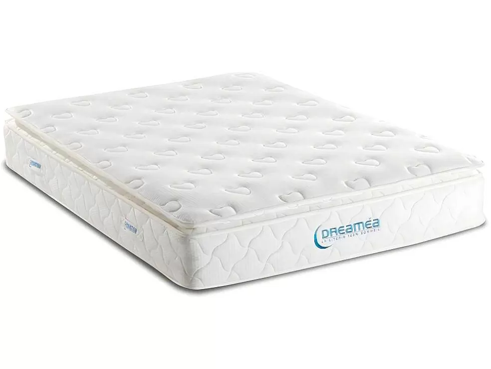 DREAMEA Conjunto Sommier + Colchão Molas Ensacadas Sobrecolchão Integrado American Dream Da - 160 X 200 Cm* Conjunto Colchão E Sommier