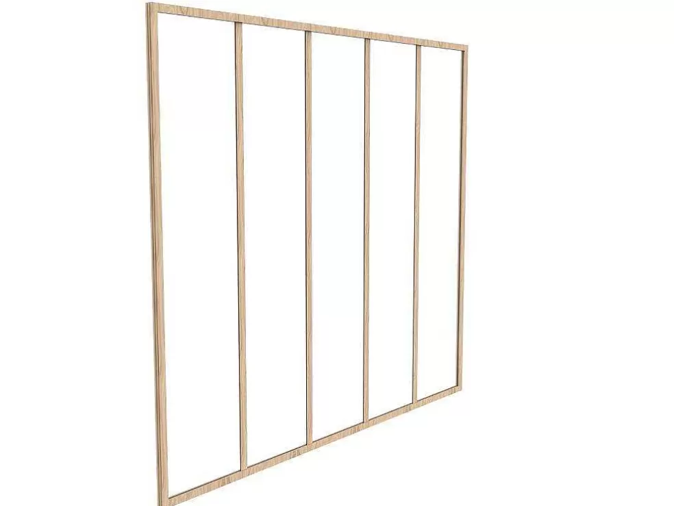 Vente-unique Divisória De Atelier Aluminio Termolacado 180X130 Cm, Natural Claro - Bayview* Divisória De Ambiente
