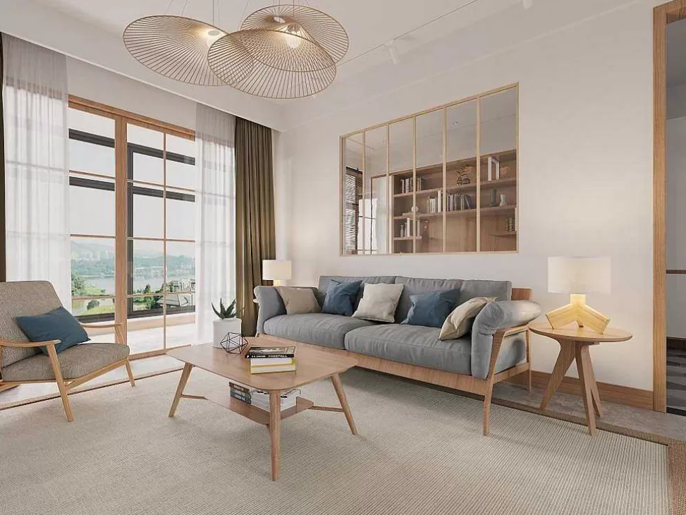 Vente-unique Divisória De Atelier Aluminio Termolacado 180X130 Cm, Natural Claro - Bayview* Divisória De Ambiente