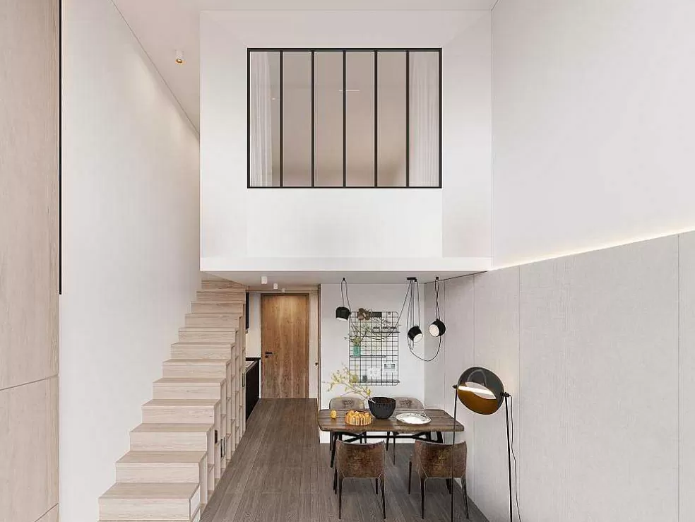 Vente-unique Divisória De Atelier Aluminio Vidro Fosco 180X130 Cm Preto - Bayview* Divisória De Ambiente