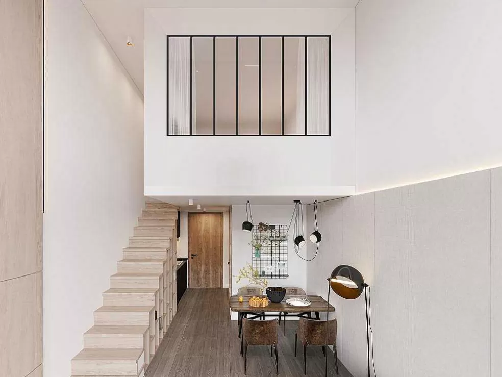 Vente-unique Divisória De Atelier Aluminio Vidro Fosco 210X130 Cm Preto - Bayview* Divisória De Ambiente