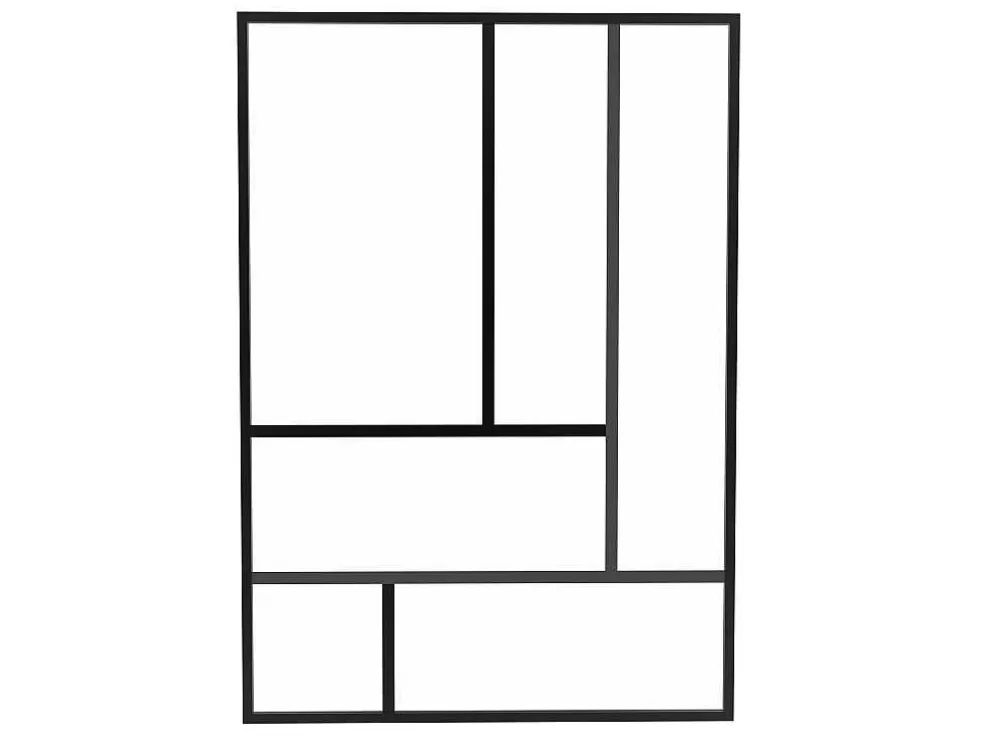 Vente-unique Divisória De Atelier Design Aluminio Termolacado 150X105 Cm, Preto - Artena* Divisória De Ambiente