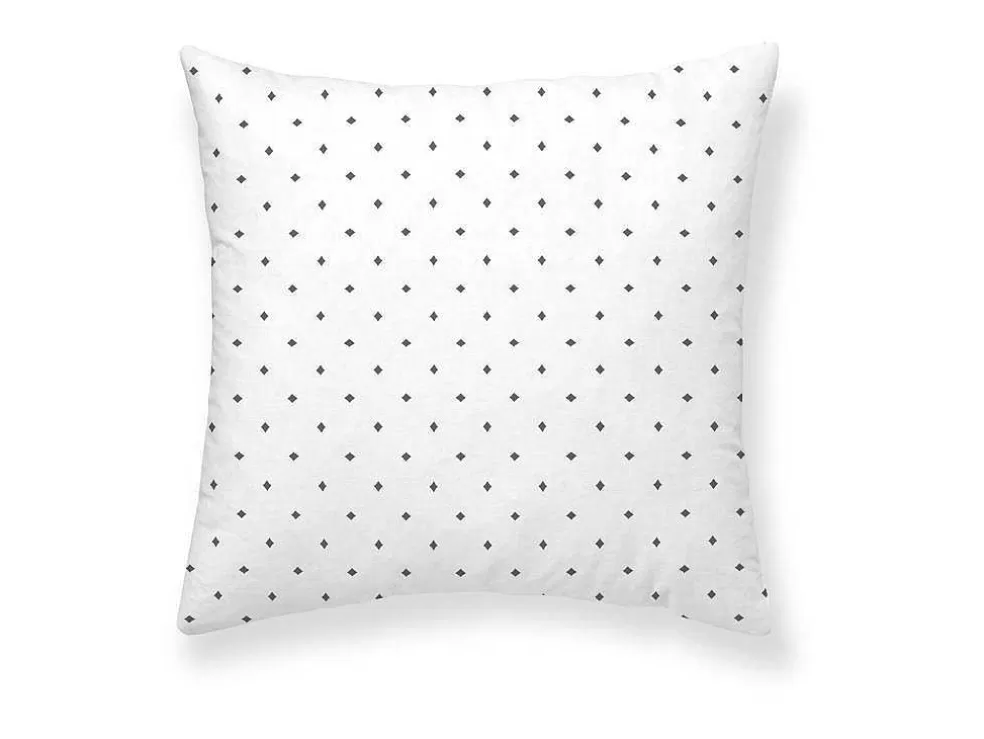 Purline Housse De Coussin 100% Coton 1 Piece Gris Imprime Geometrique 50X50* Têxtil De Casa