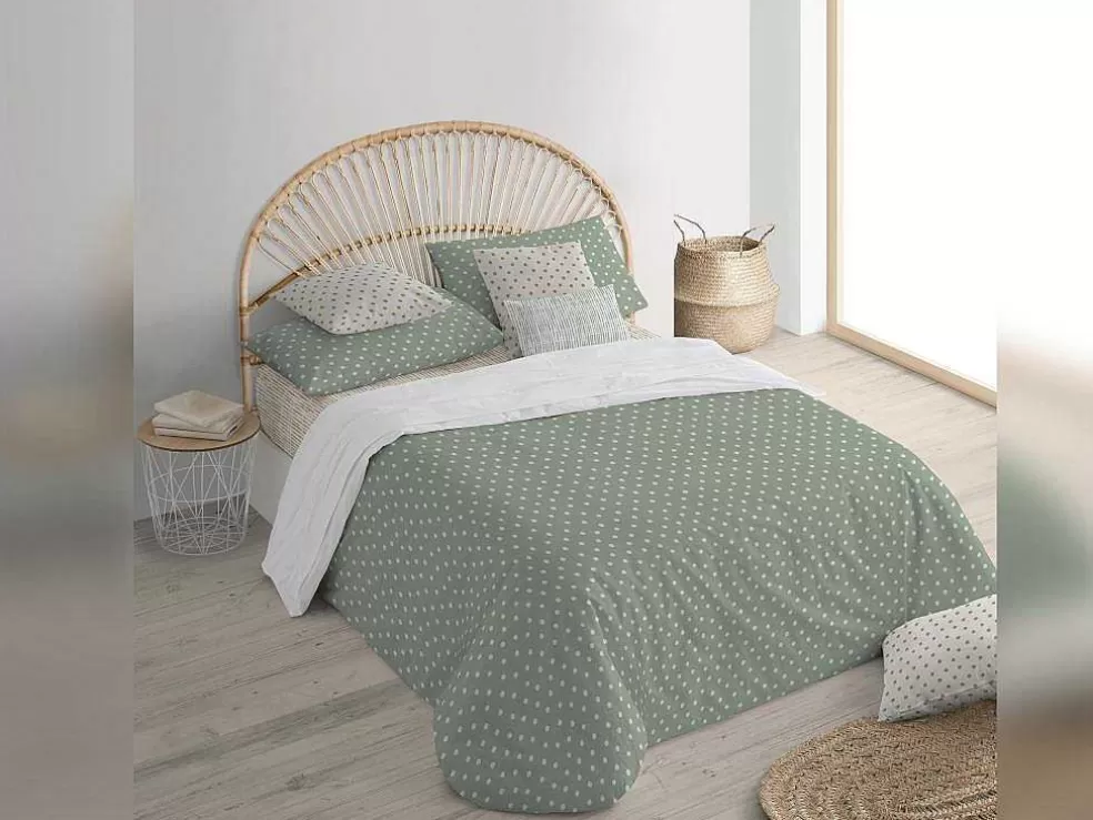 Purline Housse De Coussin 100% Coton 1 Piece Vert Moderne Imprime 50X50* Têxtil De Casa