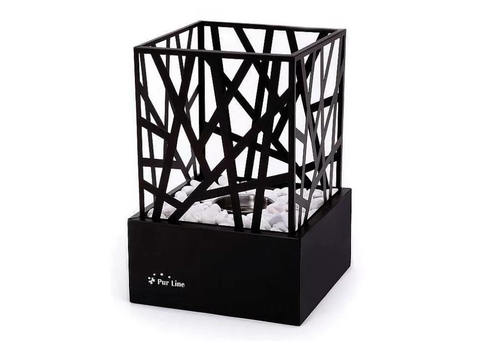 Purline Lareira De Mesa A Etanol Com Design Em Aco Esmaltado* Lareira Elétrica