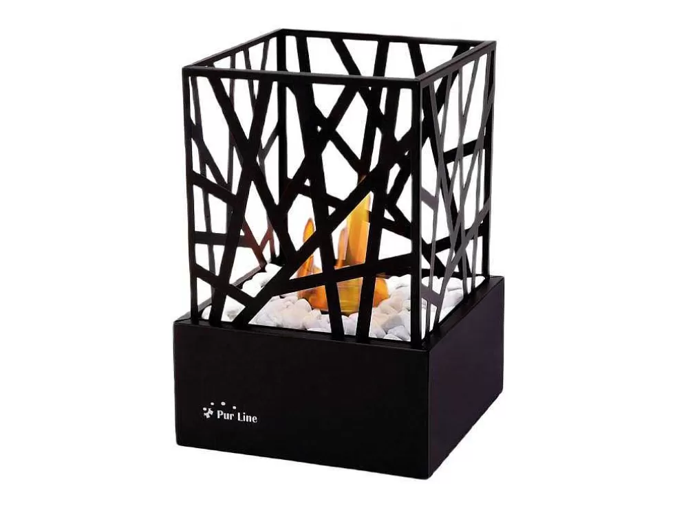 Purline Lareira De Mesa A Etanol Com Design Em Aco Esmaltado* Lareira Elétrica