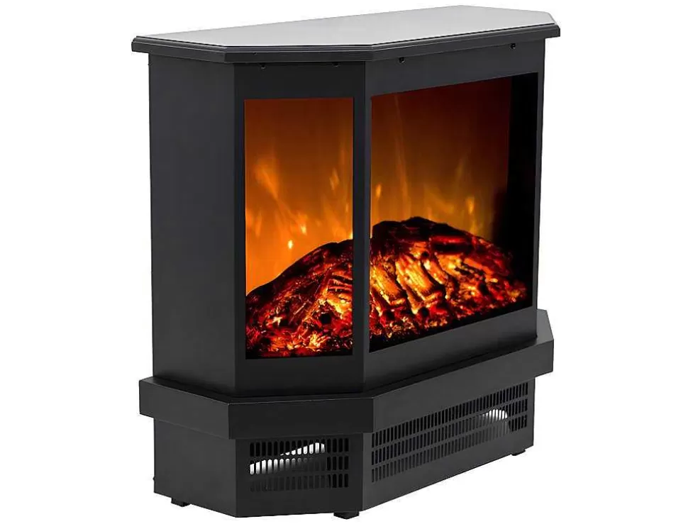 FLAMATECH Lareira Elétrica C55,8 X L22,5 X A51,6 Cm Disponivel Em Preto Estilo Salamandra - Etna* Lareira Elétrica