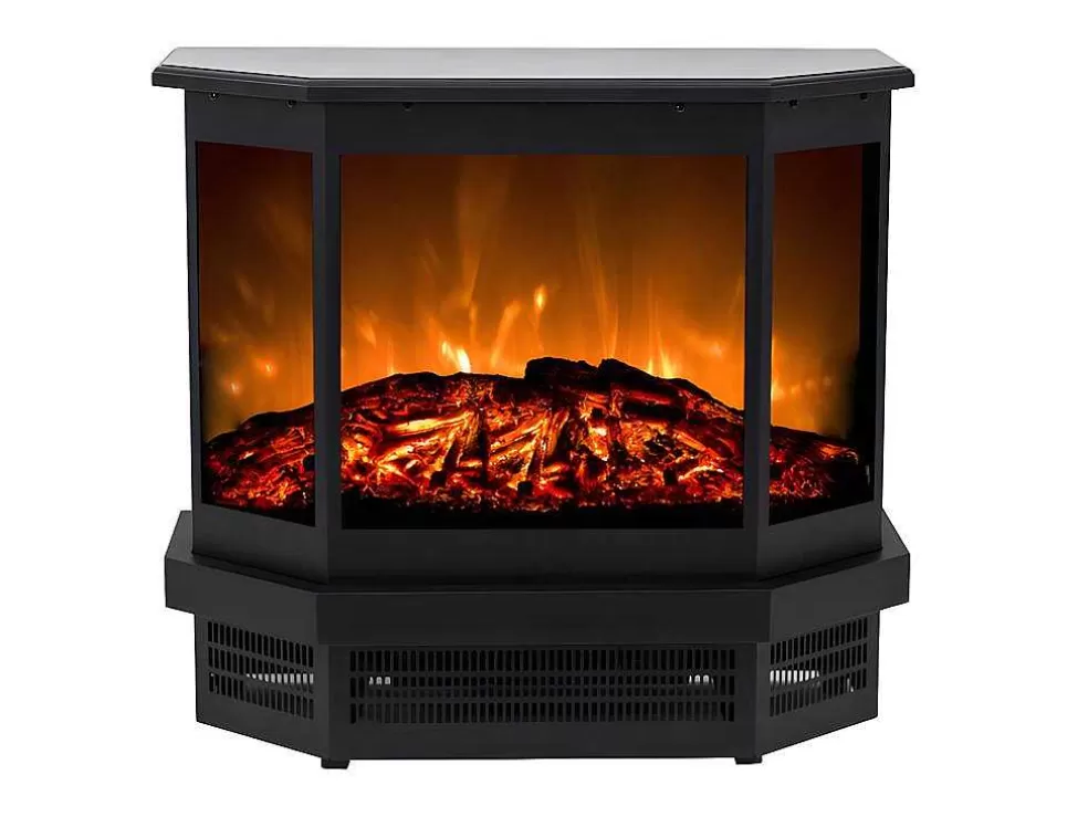 FLAMATECH Lareira Elétrica C55,8 X L22,5 X A51,6 Cm Disponivel Em Preto Estilo Salamandra - Etna* Lareira Elétrica