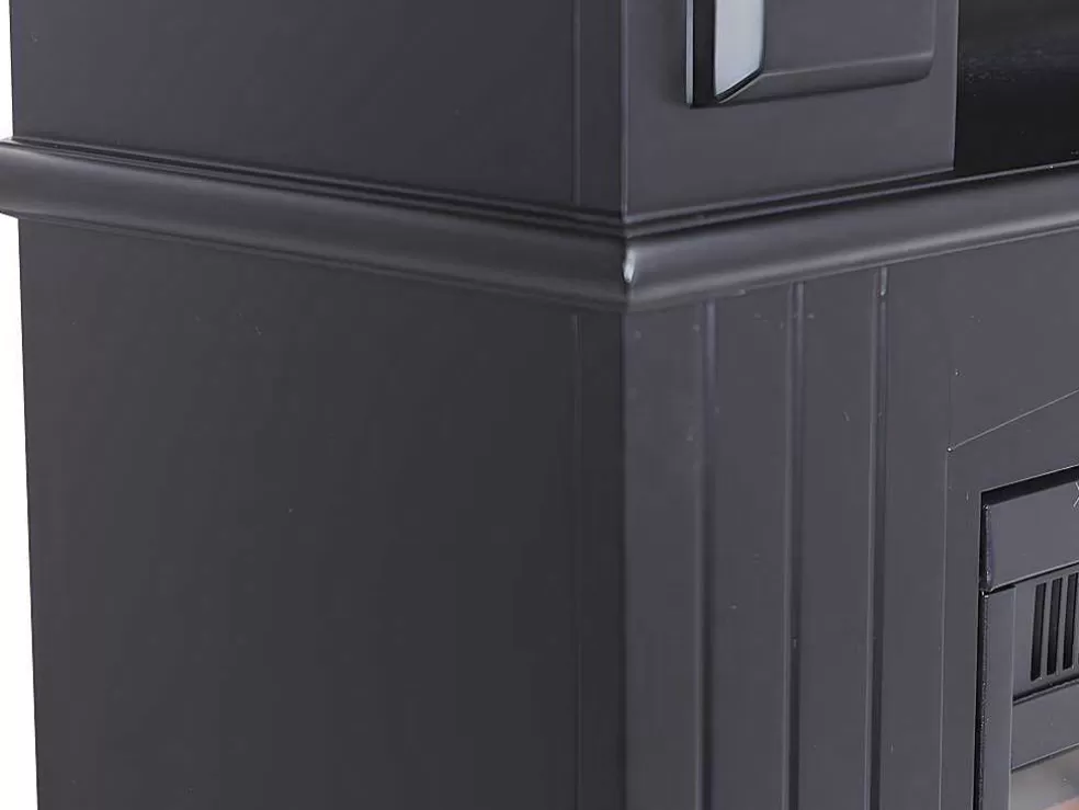 FLAMATECH Lareira Elétrica De Chao Lopevi - Com Cornija - C99 X L25 X A82,5 Cm - Preto* Lareira Elétrica