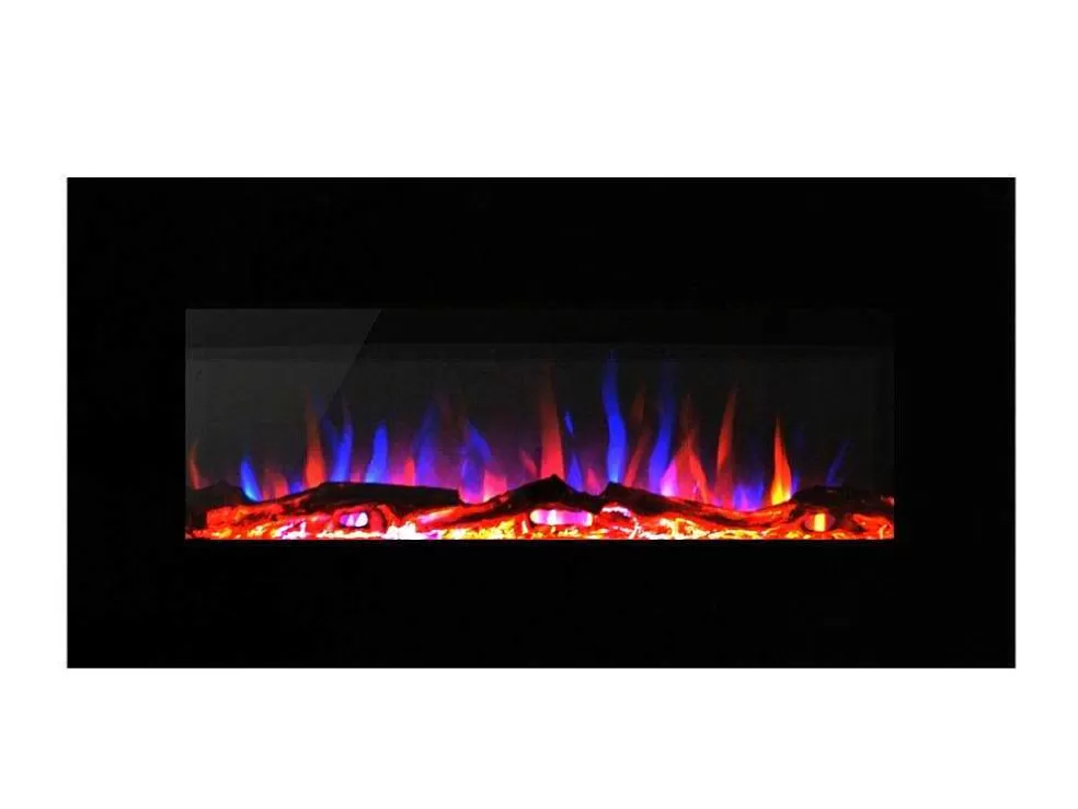 FLAMATECH Lareira Elétrica Lalita - C110 X L14 X A49 Cm - Preta* Lareira Elétrica