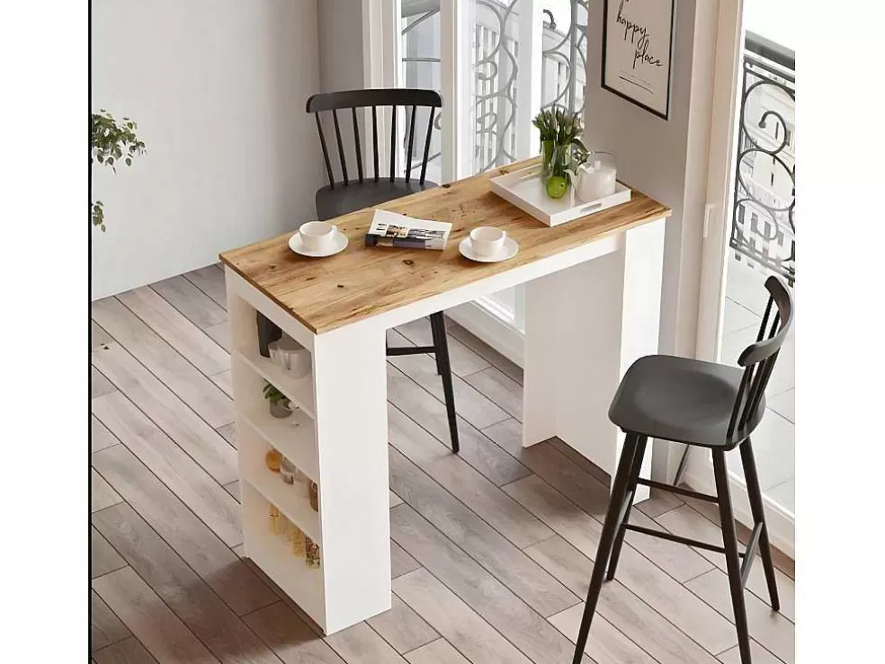 Venprodin Mesa Alta Estilo Yurupa - - Pinho 120 Cm - Branco* Mesa De Apoio