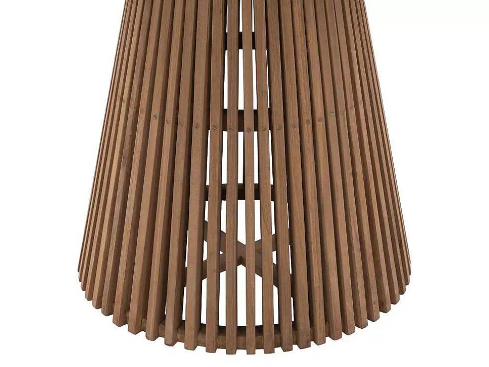 MYLIA Mesa De Jantar De Jardim Em Teca D. 120 Cm Natural Claro - Triani* Mesa De Jantar