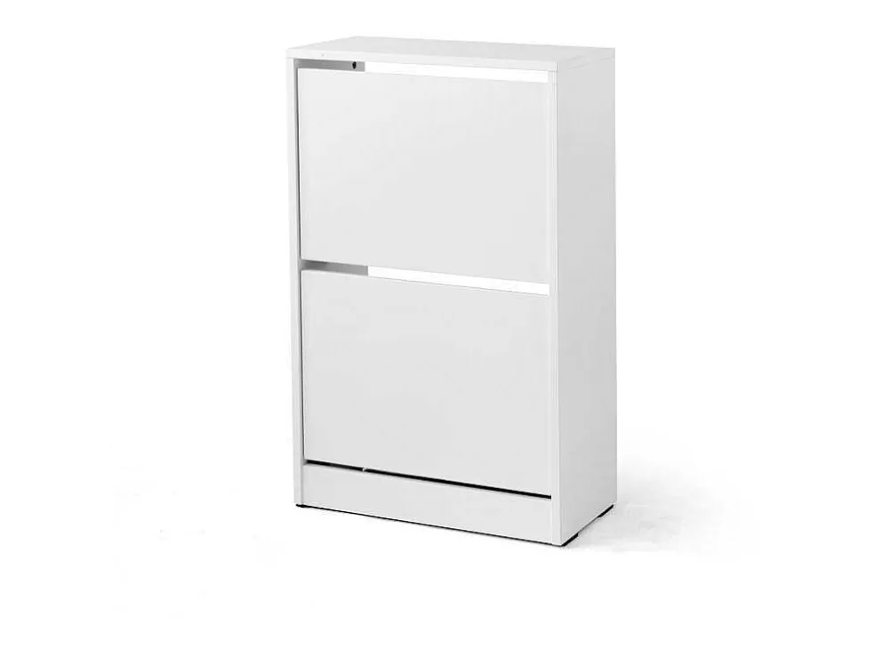 Venprodin Sapateira 2 Portas Deslizantes 83X51X26 Branco* Sapateira