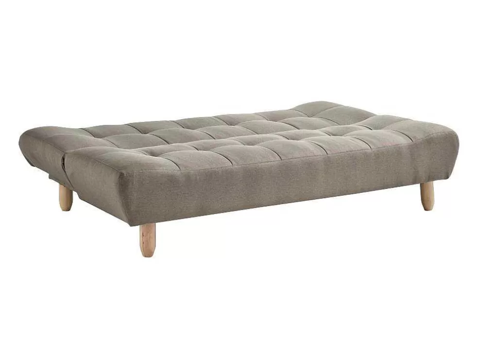 Vente-unique Sofá Modular Convertivel Tecido Taupe - Esteban* Sofá Cama Clic-Clac E Dobravel