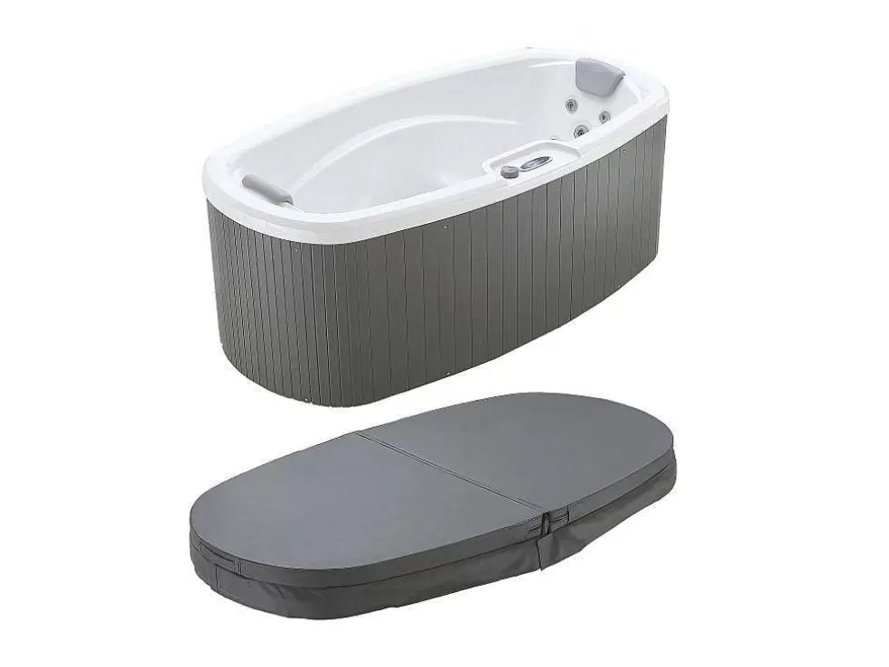 VOGUE SPA Spa De 2 Lugares Branco Perola Com Cobertura, 14 Jatos, C210 X L110 X A74 Cm, Sistema Balboa - Samoa Iv* Spa Rígido