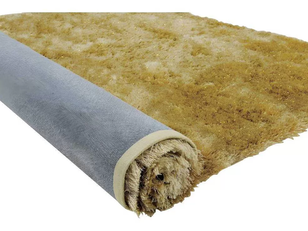 OZAIA Tapete Shaggy Glitter - Dourado - 120*170 Cm* Tapete De Sala