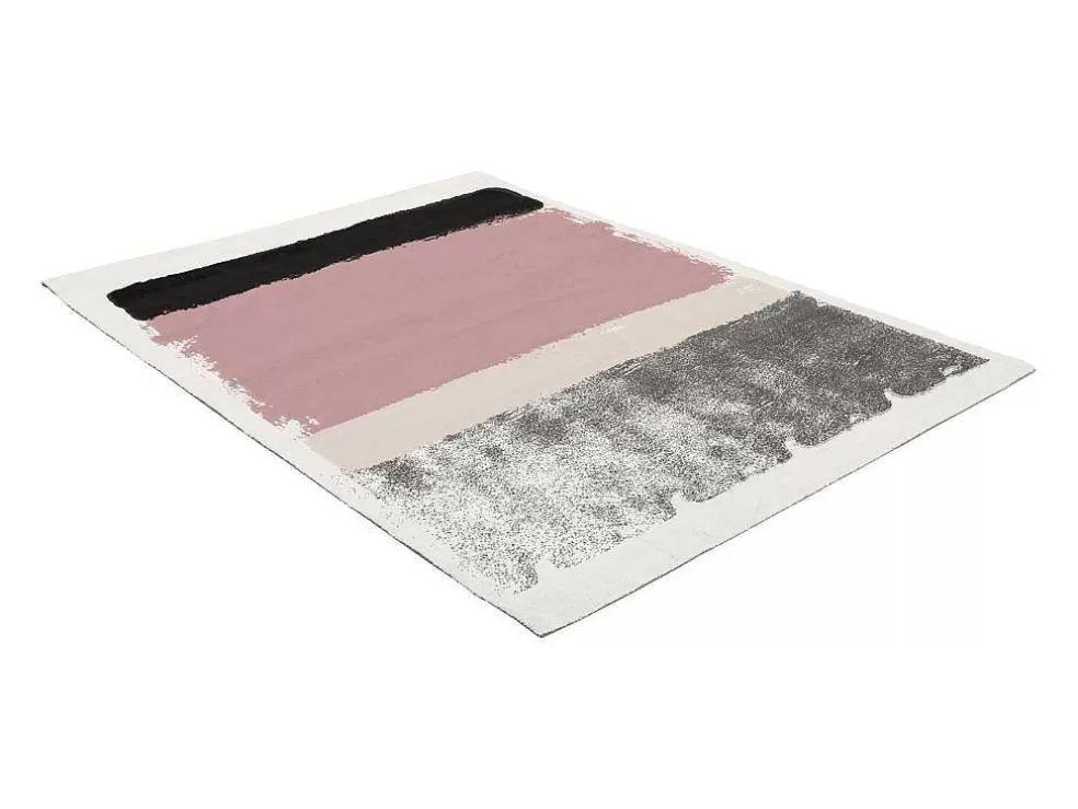 OZAIA Tapete 160X230 Cm Cor-De-Rosa, Cinza E Branco - Camden* Tapete De Sala