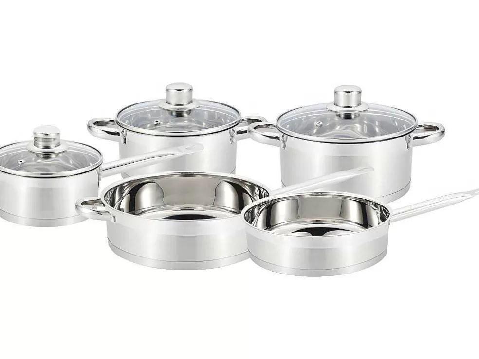 Vente-unique Trem De Cozinha 8 Pecas Agape - Inox - Cinza Metalizado* Louça E Utensílios De Cozinha