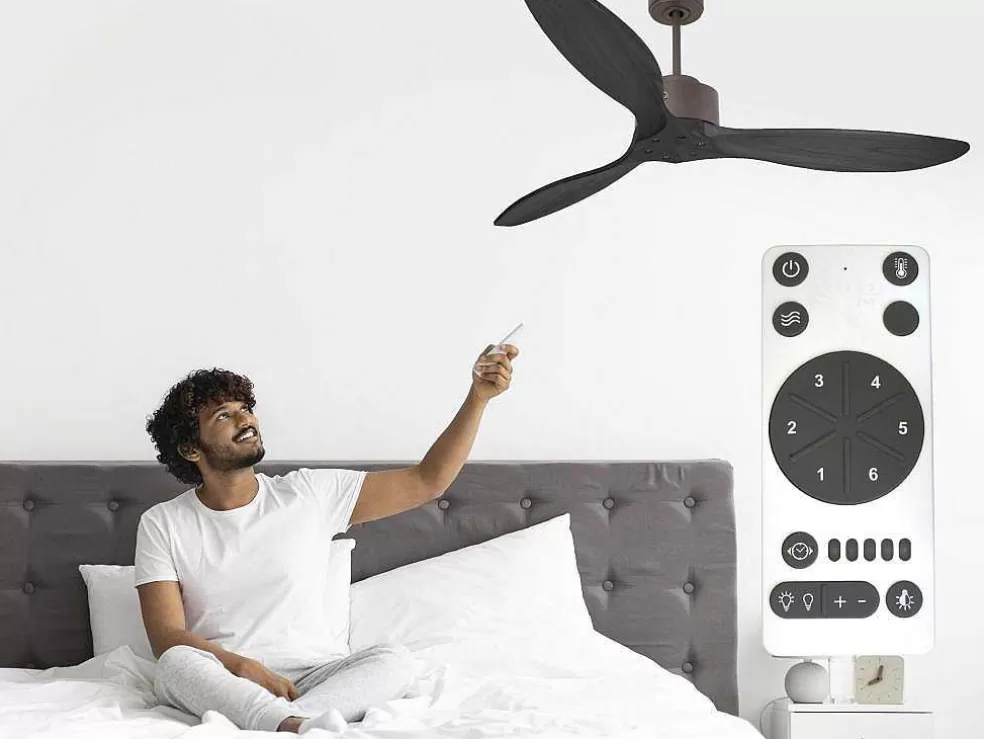 Purline Ventilador De Tecto O132 Cm Com Wifi Reversivel Hypersilence* Ventilador